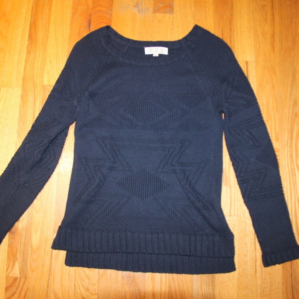 Pink Rose Blue Sweater